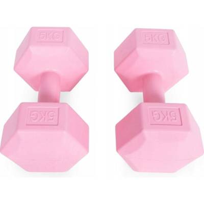 ModernHome Činky potažené pogumované 2 x 5 kg