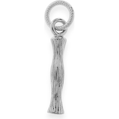 MPM Ocelový unisex nerezový přívěsek "I" 70213 stříbrné barvy