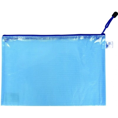 OXYBAG Obálka se zipem síťovaná A4 - modrá