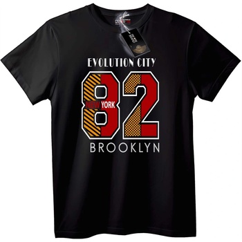 NOONEBRAND Тениска Еволюция Град 82 Brooklyn - 2XL, White
