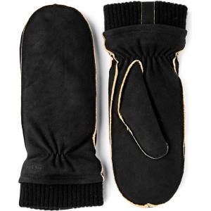 Hestra Дамски ръкавици Hestra Women's Nora Chamois Mitt Gloves - Black - размер 9 (EU) (202-4278-0514)