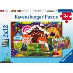 Ravensburger Детски пъзел Ravensburger от 2 x 12 части - Коледни приказки (12004045) - ozone
