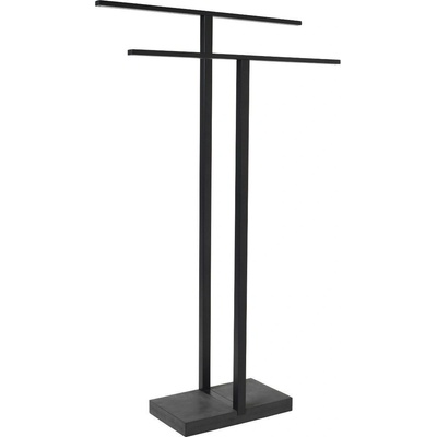 blomus Стояща закачалка за кърпи menoto, 86 см, двойна - черна (blomus-69150)
