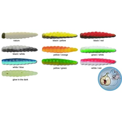 Magic Trout B-Maggot Cesnak 2,5cm Green/White 10ks