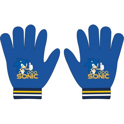 Ježko Sonic - licencia Chlapčenské rukavice modrá