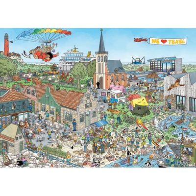 Jumbo - Puzzle Jan Van Haasteren: Island Retreal - 1 000 piese