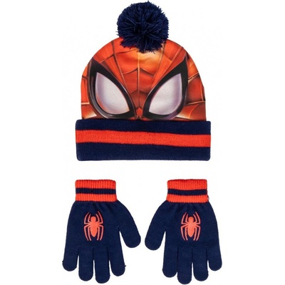 Zimný set 2 ks čiapka a rukavice Spider-Man Marvel