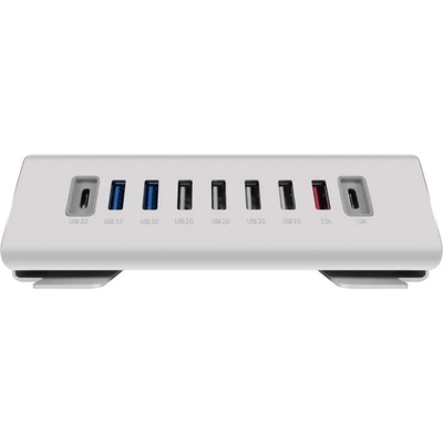 Macally 9-Port USB-A, USB-C Hub Charger - USB хъб (зареждаща станция) за настолни и преносими компютри (с USB-C кабел и захранване)