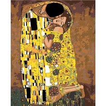 Maľovanie podľa čísel Bozk Gustav Klimt