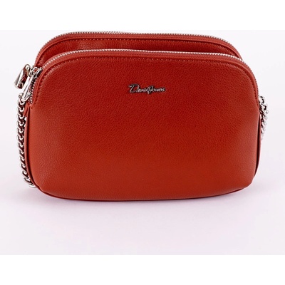 David Jones Tříoddílová crossbody kabelka 6412-2 hnědá