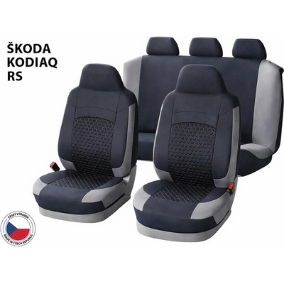Autopoťah Cappa Perfetto HLH Škoda Kodiaq RS černá/šedá