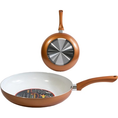 Дълбок тиган, 28 см, Незалепващо керамично покритие, Индукционно дъно (031-1033)