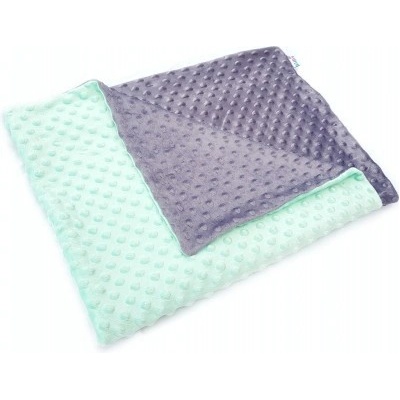 Kidpro senzomotorická deka minky duo šedá mint