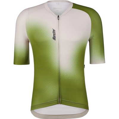 Santini Фланелка с къс ръкав за колоездене Santini Aura S/S Jersey Cycling jersey - Cappuccino - размер XL (056-3860-0116)