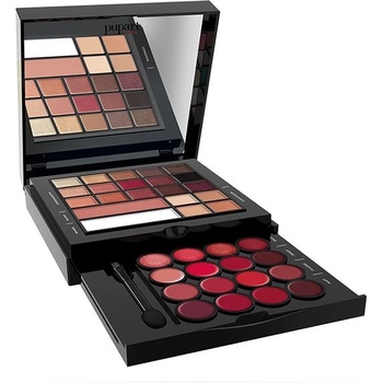 PUPA Pupart M 010262A001 BACK TO RED грим палитра за лице, очи и устни