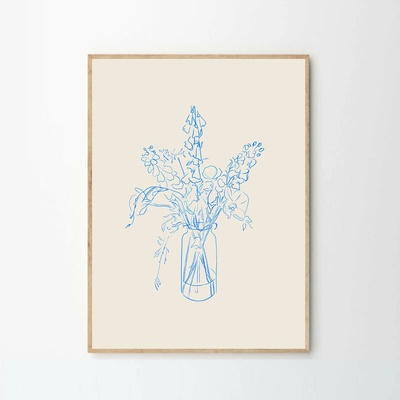 Moikka Plakát Flower Study by Chloe Purpero Johnson A4 (21x27cm)