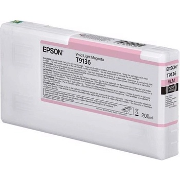Epsonblaek Epson Vivid Light Magenta T9136- касета с мастило 200 мл (C13T91360N)