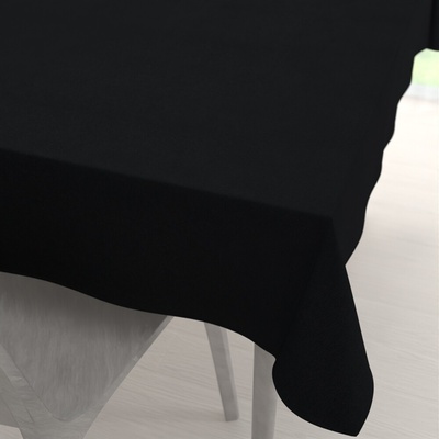 Biante Obdĺžnikový obrus imitácia brúsenej kože Alcantara ALC-012 Čierny 140x180 cm