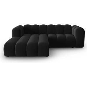 Micadoni Антрацитен ъглов диван (ляв ъгъл) Lupine - Micadoni Home (MIC_0LC_44_F1_LUPINE6)