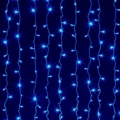 ColorWay LED girlanda záves 3x3m 300LED modrá žiara CW-GW-300L33VBL