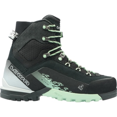 Lowa Дамски алпийски обувки Lowa Women's Cervino GTX Mid Mountaineering boots - Black / Smoke Green - размер 38 (EU) (120-0184-0113)