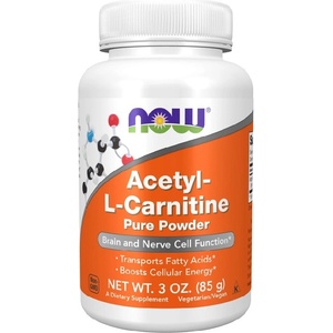 NOW NOW Acetyl L-Carnitine Pure Powder, 85 Grams - fitnesdobavki - 41,05 лв