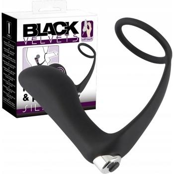 Black Velvets Vibrating Ring & Plug