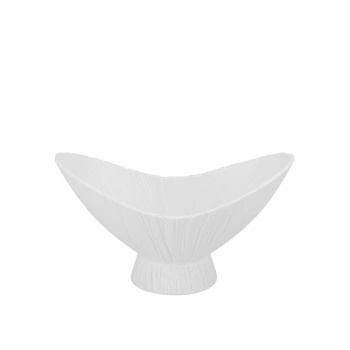 Image 1 of Horecano - Порцеланова купа на стойка асиметрична 19, 5x11x10, 8см REN-(HC-56934) (0156934)