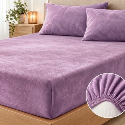 Top textil Prostěradlo Mikroplyš fialové lila 140x200