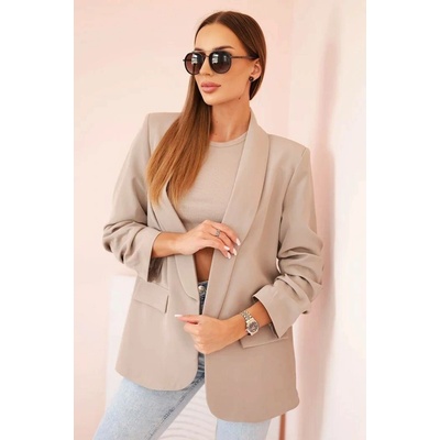 Fashionweek sako bez zapínania Premium K9709B latte