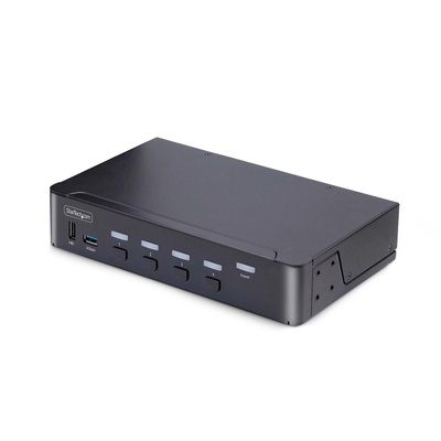 StarTech StarTech. com D86A2-4-PORT-8K-KVM KVM превключвател Черен (D86A2-4-PORT-8K-KVM)