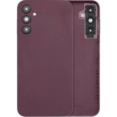For_Samsung Zadní kryt s krytkou kamery Samsung Galaxy A14 5G (A146 / 2023) (No Logo) (Aftermarket Plus) – tmavě červený SAM8603