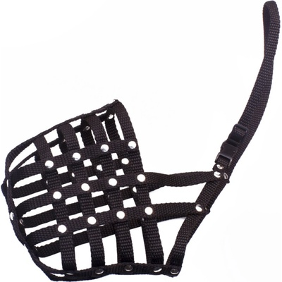 Bafpet Popruhový náhubek pletený 39 cm 12 cm 56 - 72 cm