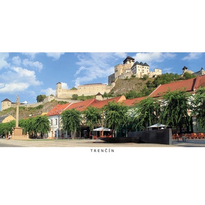 (A6) Pohľadnica panoráma Trenčín