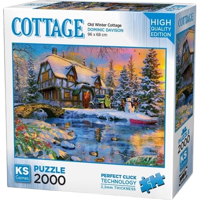 KS Games Пъзел KS Games от 2000 части - Стара зимна къща (22526)