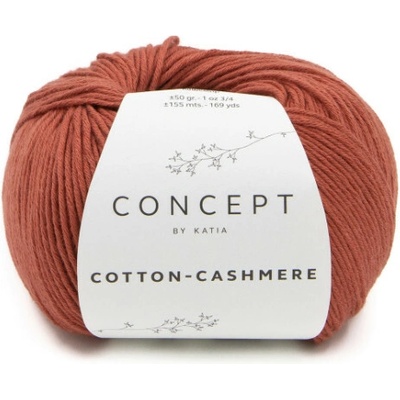 COTTON-CASHMERE Katia Farby COTTON-CASHMERE: 74 tmavá hrdzavá