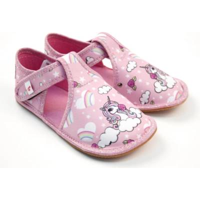 EF barefoot papuče 385 Pink Unicorn