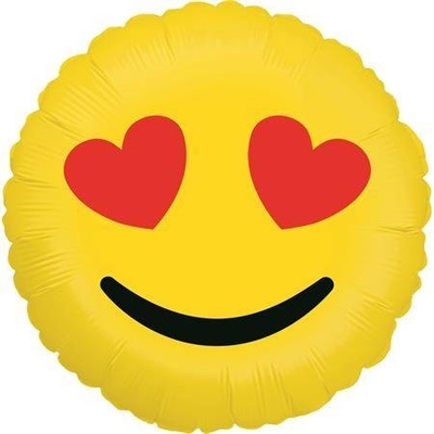 Grabo Nafukovací balónik emoji lásky 46 cm Grabo