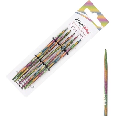 Dřevěné ponožkové jehlice Symfonie 10 cm 3,5 mm