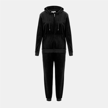 Miso Анцуг Miso Women Velour Tracksuit - Black