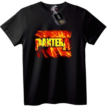 NOONEBRAND Тениска Pantera Огнено Лого - XL, Black