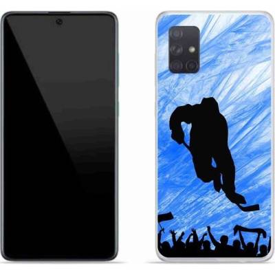 Pouzdro mmCase Gelové Samsung Galaxy A71 - hokejový hráč