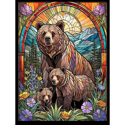 Sunsout Rodina Grizovcov 500 dielov