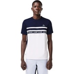 Lacoste Тениска Lacoste Men's Pique T-Shirt - White/Navy Blue