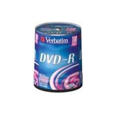 Verbatim DVD-R 4,7GB 16x, Advanced AZO, cakebox, 100ks (43549)