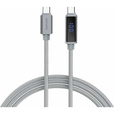 4smarts 541439 USB-C - USB-C 1,5m šedý