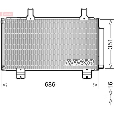 DENSO Kondenzátor klimatizace DEN DCN40028