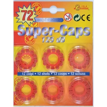 Villa Giocattoli Капси за детски пистолет/пушка Villa Giocattoli - 6х12, 72 изстрела (5102)