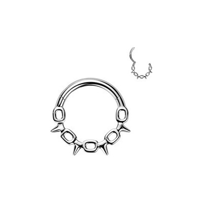 Šperky4U Ocelový kruh - helix / cartilage / septum piercing - SG122-ST