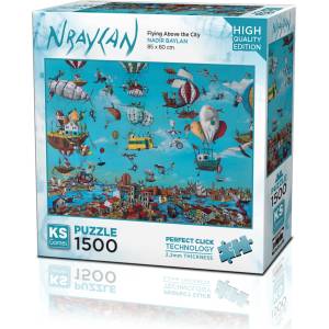 KS Games Пъзел KS Games от 1500 части - Летене над града (22024)